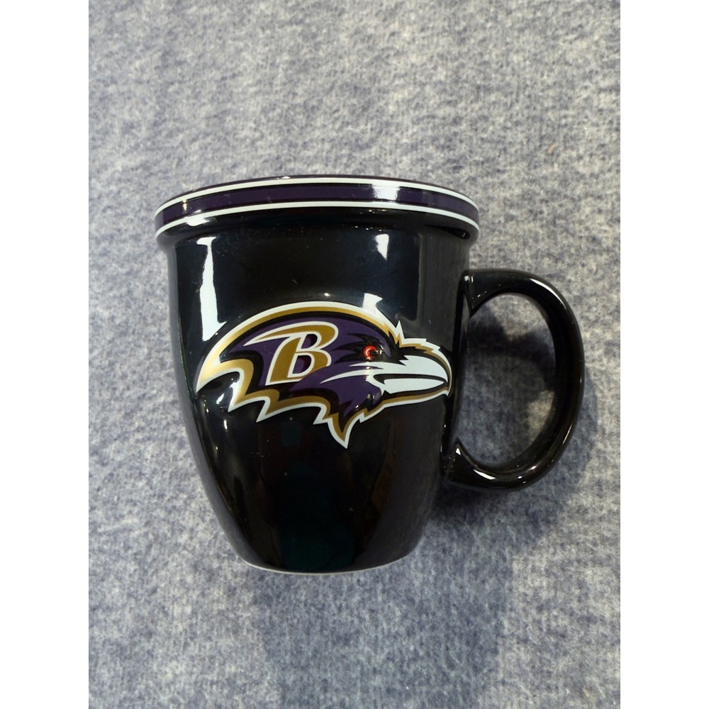 Baltimore Ravens NFL Coffee Mug Boelter Brands Black Purple Ceramic Cup 2015